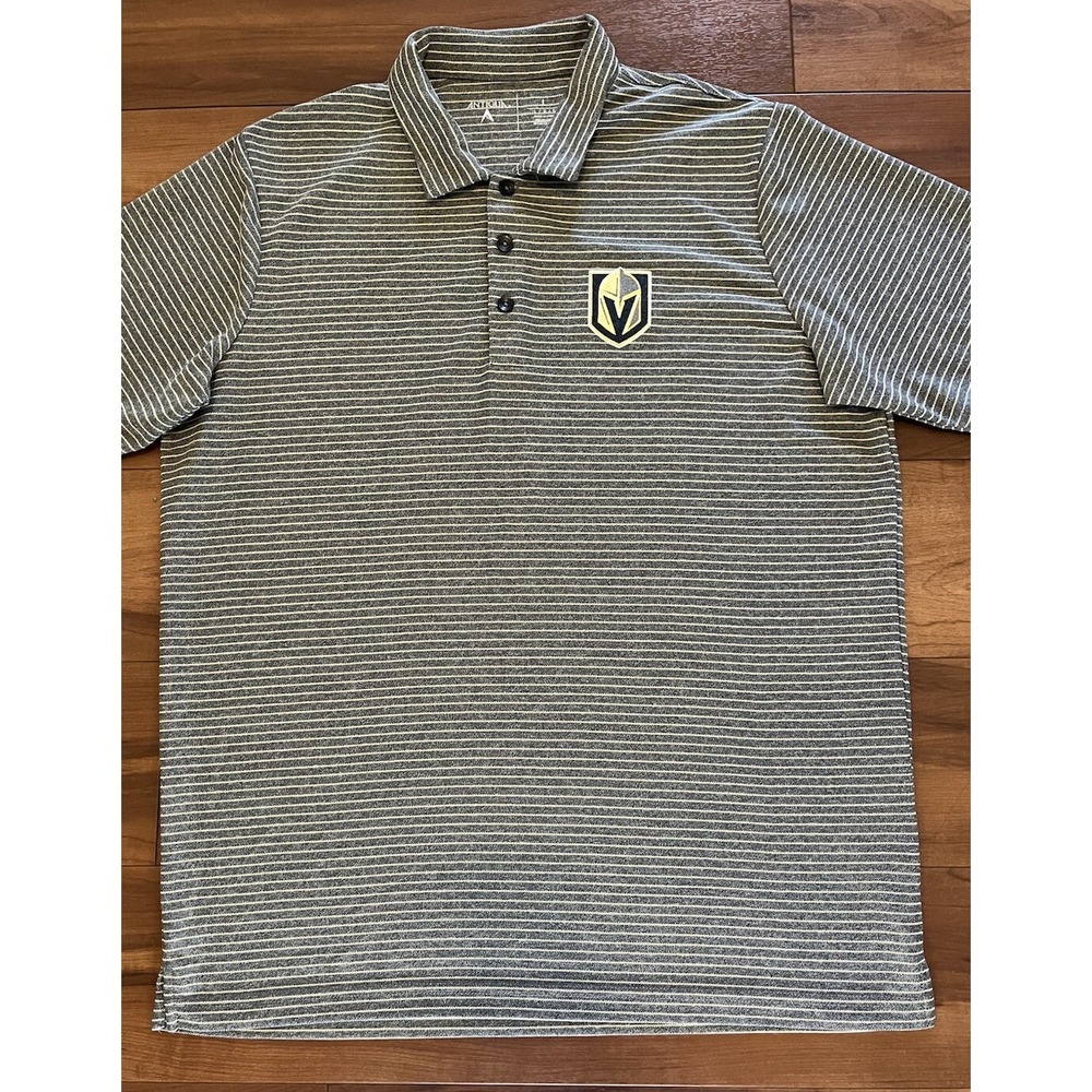 Antigua Las Vegas Golden Knights Hockey NHL Golf Polo Shirt Men's Size Large L - Picture 5 of 7